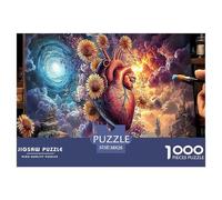 Family Teamwork 1000-Piece Puzzle Kit - Divides The Puzzle Into Sections. A Strategic Jigsaw System Allowing Multiple Family Members (Kids & Adults) to Work in Parallel.