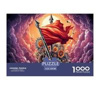 Family Teamwork 1000-Piece Puzzle Kit - Divides The Puzzle Into Sections. A Strategic Jigsaw System Allowing Multiple Family Members (Kids & Adults) to Work in Parallel.