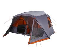 vidaXL Family Tent 10-Person Grey and Orange Quick Release Waterproof UK