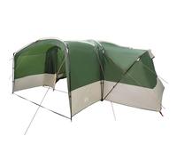 Family Tent 12-Person Green and White Camping Shelter