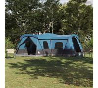 Family Tent 16-Person Blue 680x510x210cm 185T Polyester PU-Coated Spacious Vent