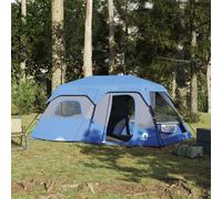 Family Tent 9-Person Green 441 x 288 x 217 cm 190T Polyester PU coated E-Port 2B