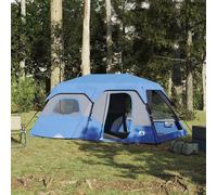 vidaXL Family Tent 9-Person Lightweight Tent Blue Quick Release Waterproof