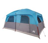 (blue) vidaXL Family Tent Cabin 10-Person Camping Tent Lightweight Tent Waterproof