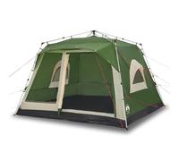 Family Tent Cabin 7 Person Green Quick Release Polyester Shelter