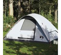 Family Tent Dome 6-Person, White Blackout Fabric, Waterproof Camping Shelter with Detachable Rainfly, E-Port Access, Portable for Outdoor Adventures