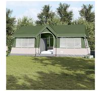 Family Tent Green 12-Person Polyester SteelFrame Waterproof 622x295x238 Foldable