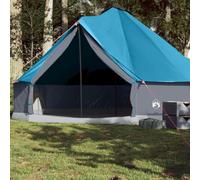 Family Tent Tipi 12-Festival Dome Tent, with a PU Coating & Mesh Walls, Waterproof and Wind Resistant Grey and Orange Waterproof