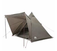 Family Tent Tipi 6-Person Lightweight Dome Brown Waterproof vidaXL