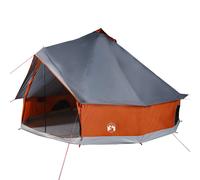 vidaXL Family Tent Tipi - 6-Person, Waterproof, Lightweight Green Polyester Tipi Camping Tent with E-Port and Mosquito Protection, Easy to Transport