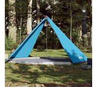 vidaXL Family Tent Tipi 8-Person Grey and Orange Waterproof