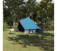 Family Tent Tipi Blue 8-Person Waterproof Berkfield Home Blue One Size