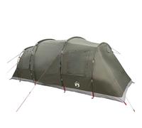 Family Tent Tunnel 6-Person Camping Dome Olive Green Waterproof vidaXL
