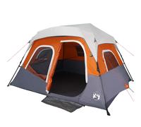 Family Tent with LED 6-Person Lightweight Tent Dome Tent Quick Release vidaXL
