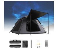 Family Tent with Moisture-Proof Pad,5000 mm Waterproof Family Tents Sturdy and Practical Waterproof Tents for Camping for Hiking Backpacking 4 People