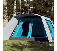 Family Tent with Polyester, Outdoor Camping, Blue, 9-Person