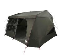 Family Tent with Rainfly Water 9 Person Army Green Camping