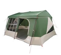 Family Tent with Rainfly, Water- 9-Person Green Camping Shelter