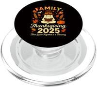 Family Thanksgiving 2025 Funny Autumn Book Ghost Fall Design PopSockets PopGrip for MagSafe