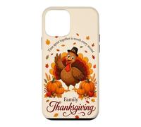 Family Thanksgiving Time Spent Together Turkey Pumpkin Fall Case for iPhone 12 mini