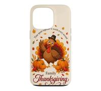 Family Thanksgiving Time Spent Together Turkey Pumpkin Fall Case for iPhone 13 Pro