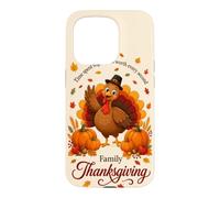 Family Thanksgiving Time Spent Together Turkey Pumpkin Fall Case for iPhone 15 Pro