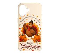 Family Thanksgiving Time Spent Together Turkey Pumpkin Fall Case for iPhone 16