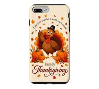 Family Thanksgiving Time Spent Together Turkey Pumpkin Fall Case for iPhone 7 Plus/8 Plus