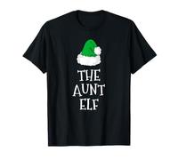 Family The Aunt Elf Christmas Matching Pajama Funny T-Shirt