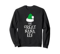 Family The Great Nana Elf Christmas Matching Pajama Funny Sweatshirt