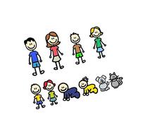 Family Themed Auto Decals Scratch Adhesive for Rear Window Application Humorous Designs Long Lasting Car Stickers and Decals