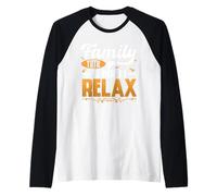 Family Time is How I Relax Family Siblings Raglan Baseball Tee
