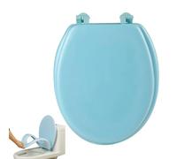 Family Toilet Seat Blue Toilet Seat EAV U-Shaped Waterproof Round Toilet Seat Minimalist Style Thickened Colored Universal Toilet Seat for Standard Toilets Bathroom