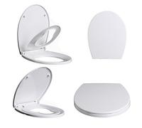 Family Toilet SEAT Potty Training Soft Close Oval for Childrens and Adult 2 in 1