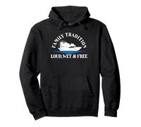 Family Tradition Loud Wet And Free Airboat Airboating Pullover Hoodie
