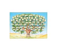 Family Tree Chart Family Tree Diagram 6 Generation Fillable Ancestry Chart DIY Canvas Genealogy Wall Poster Decor