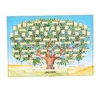 Family Tree Charts To Fill In, 40x60cm Canvas Blank Fillable Genealogy Charts, 9 Generation Genealogy Poster, Family Tree Chart Wall Decor(Frame Not Included)