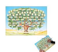 Family Tree Charts To Fill In, 40x60cm Genealogy Charts, Family Tree Working Chart, Blank Family Tree Charts, Genealogy Supplies To Build Your Family History With Your Children, Wall Art Posters