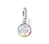 Family Tree Of Life Rainbow Mum Dad Sister Auntie Grandma Daughter Charm Bead Pendant 925 Sterling Silver Compatible With Pandora Charm Moments Bracelet (Auntie Tree Of Life)
