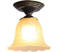 Family Utility American Copper Ceiling Light E27 Balcony Aisle Hallway Room Cloakroom Entrance Hall Ceiling Lamp Flush Mount Ceiling Lamp Quick Installation Chandelier,for Various Rooms