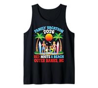 Family Vacation 2026 Red White and Beach in Outer Banks Tank Top
