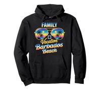 Family Vacation Barbados Beach Barbadian Bajan Flag Barbados Pullover Hoodie