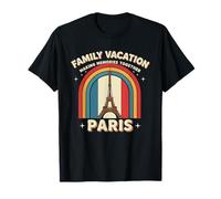 Family Vacation France Paris Eiffel Tower Retro Travel T-Shirt