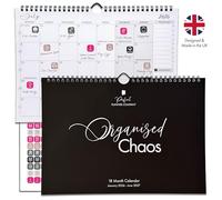 Family Wall Calendar 2026-2027 A4 with Stickers. Month to View, January 26 to June 27 (18 Month) Family & Couples Calendar Organiser, Student, Home & Office. Perfect Planner Company.