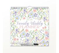 Family Weekly Planner - 2026 Square Wall Planner - by Red Robin Publishing