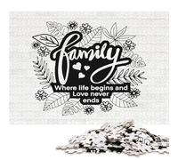 Family Where Life Begin Puzzle 1000 Pieces Jigsaws Wooden Puzzles for Adults Family Entertainment Toys 1000pcs (75x50cm)