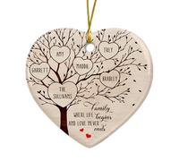 Family Where Life Begins Christmas Tree Hanging Ornament Beautiful Xmas Hanging Ornament Decorative Christmas Decorations For Party Home Decor Holiday