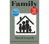 Family Word Search Puzzle Book: Word Searches with Easy to Read Print about Family, Family Roles, Family Values and More | 6x9 inches, 110 pages | 50+ ... Gift for Vacations, Holidays and Free Times
