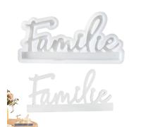 Family Words Mold,Silicone Family Molds - Family Slogan Molds for Casting Art - Family Slogan and Letters for Creative Art, Letter Mold with German Words, M