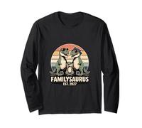 Familysaurus Est 2027 Retro Dinosaur Family Long Sleeve T-Shirt